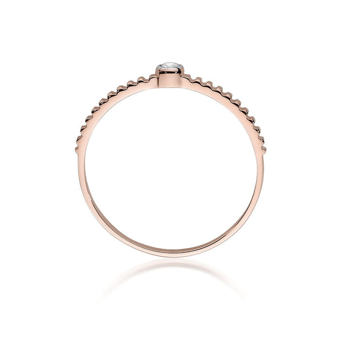 Inel Aur 14K cu Diamant Natural 0.04 ct