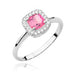Inel Aur 14K W514 Topaz Roz 0.65ct