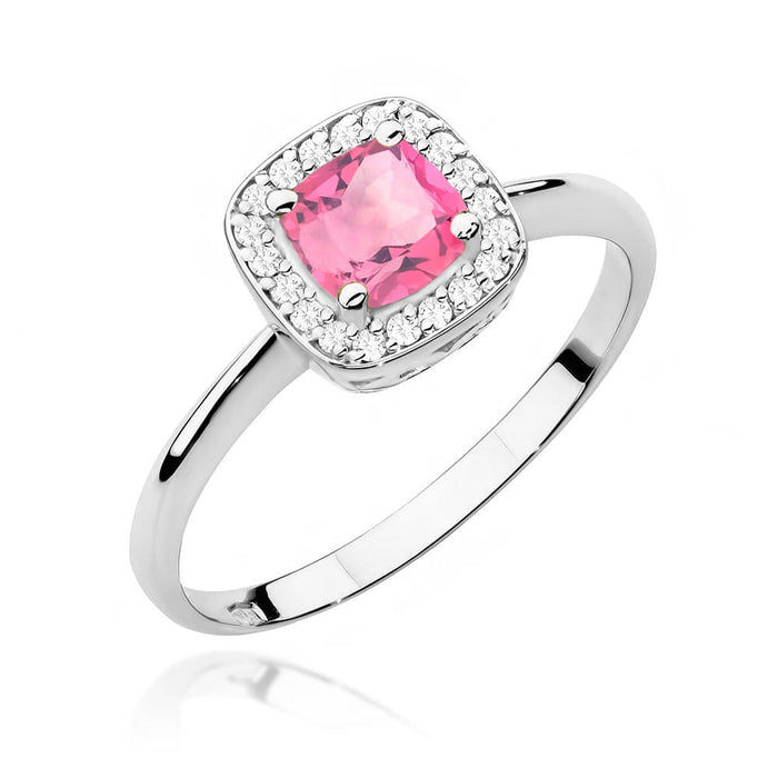 Inel Aur 14K W514 Topaz Roz 0.65ct