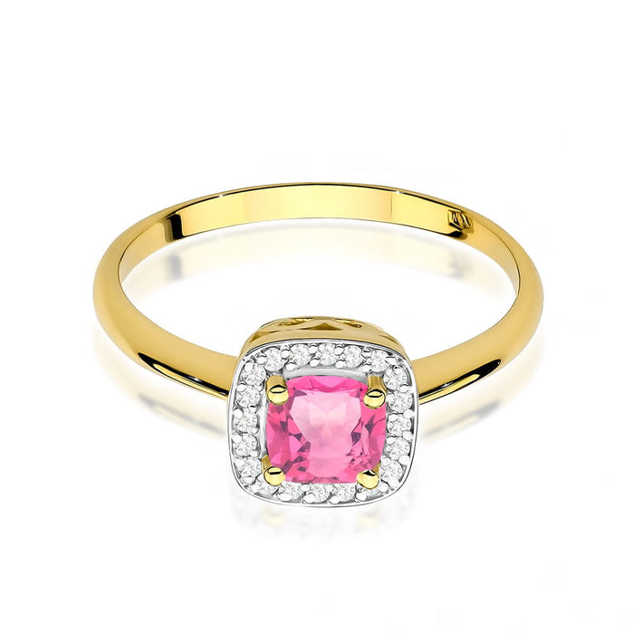 Inel Aur 14K W514 Topaz Roz 0.65ct