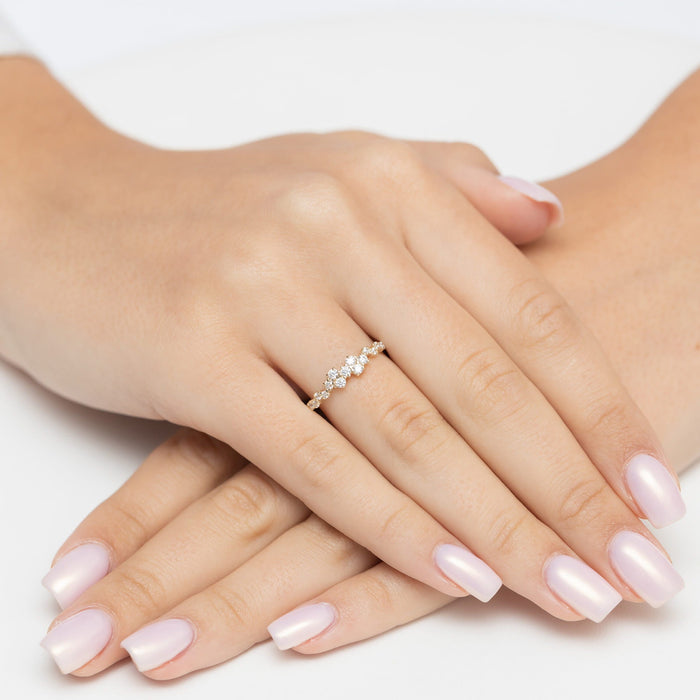 Inel Aur 14k cu Diamante Naturale 0.33 ct