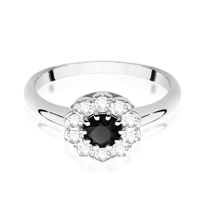 Inel Aur 14K W529 Diamant Negru 0.50ct