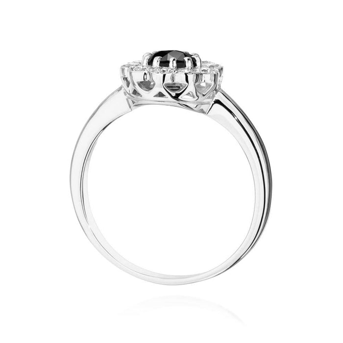 Inel Aur 14K W529 Diamant Negru 0.50ct