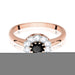Inel Aur 14K W529 Diamant Negru 0.50ct