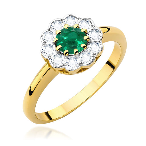 Inel Aur 14K W529 Smarald 0.50ct