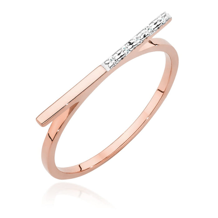 Inel Aur 14K cu Diamante Naturale 0.025 ct