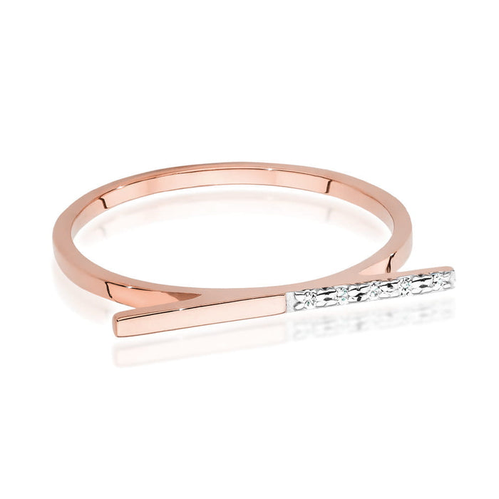 Inel Aur 14K cu Diamante Naturale 0.025 ct