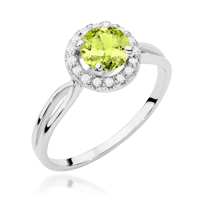 Inel Aur 14K W538 Peridot 0.90ct