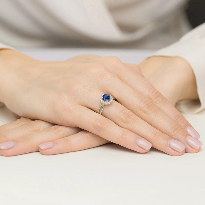 Inel Aur 14K W538 Safir 1.00ct