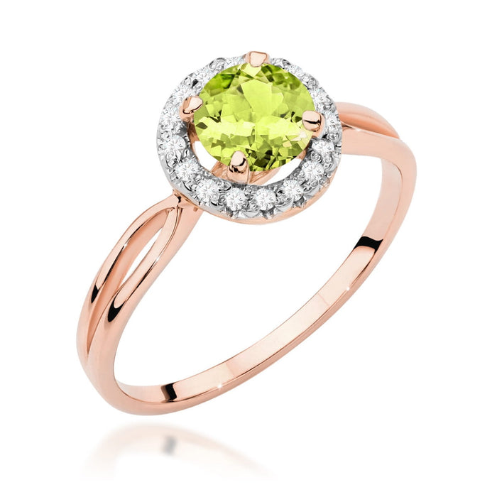 Inel Aur 14K W538 Peridot 0.90ct
