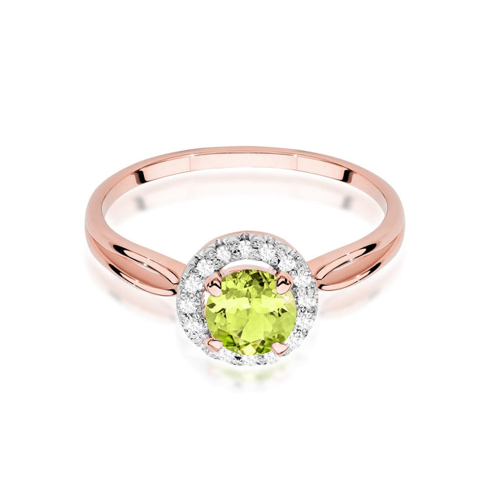 Inel Aur 14K W538 Peridot 0.90ct