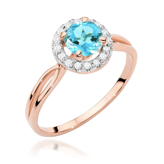Inel Aur 14K W538 Topaz 0.80ct
