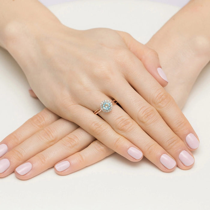 Inel Aur 14K W538 Topaz 0.80ct