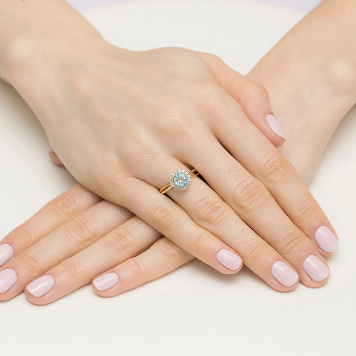 Inel Aur 14K W538 Topaz 0.80ct