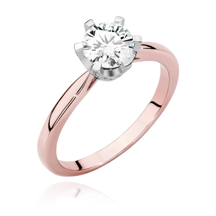 Inel Aur 14K cu Diamant Natural 0.70 ct