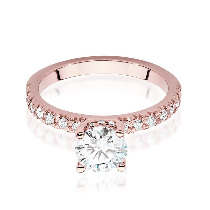 Inel Aur 14k cu Diamant Natural 1.0 ct