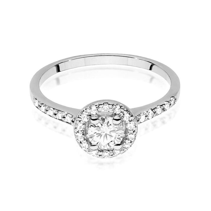 Inel Aur 14K W551 Safir Alb 0.60ct