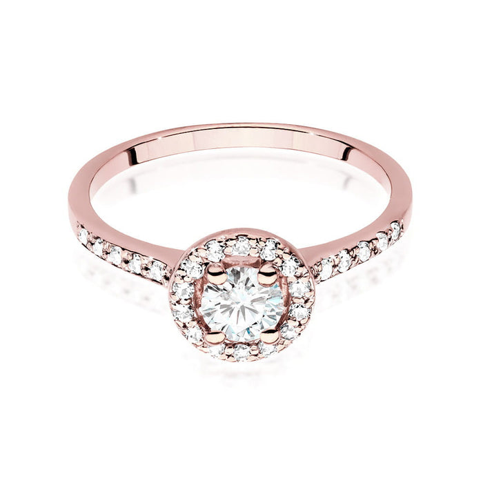 Inel Aur 14k cu Diamante Naturale 0.64 ct