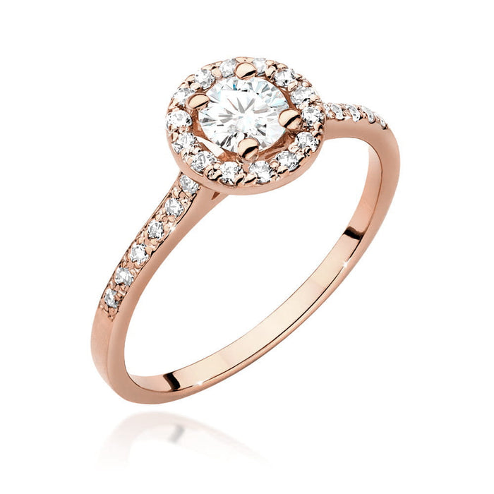 Inel Aur 14K W551 Safir Alb 0.60ct