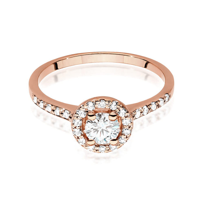 Inel Aur 14K W551 Safir Alb 0.60ct