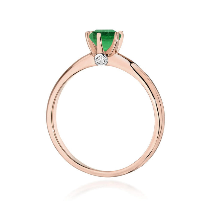 Inel Aur 14K W557 Smarald 0.50ct