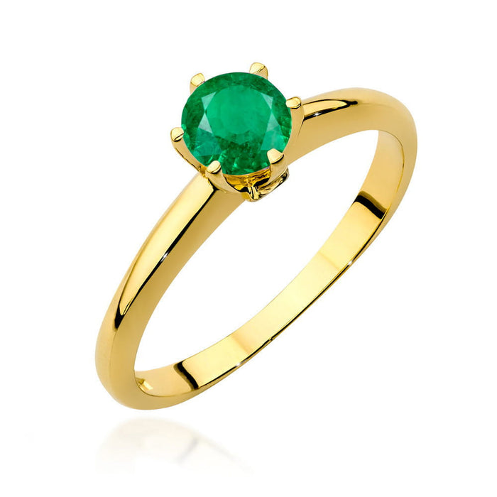 Inel Aur 14K W557 Smarald 0.50ct