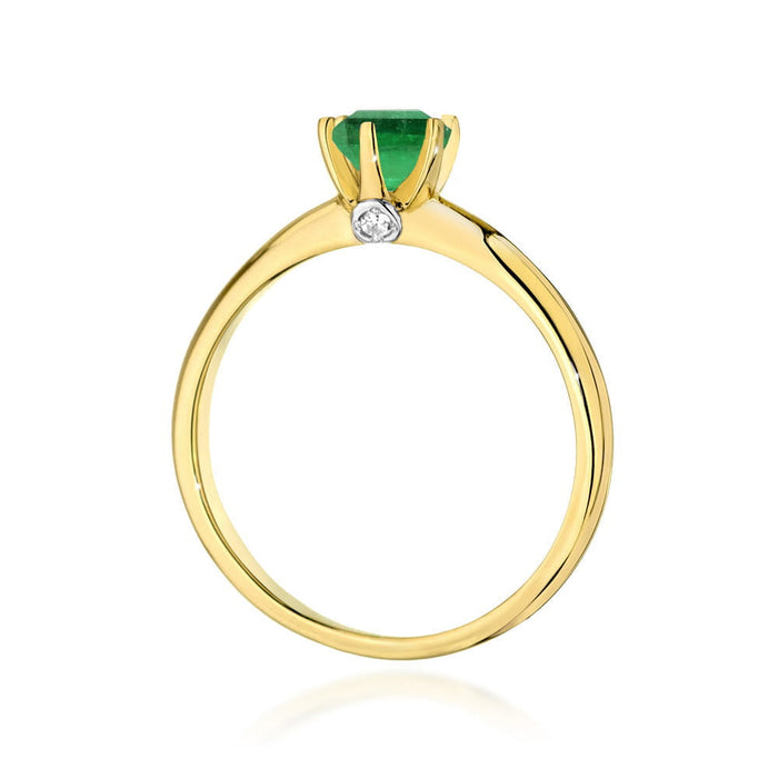 Inel Aur 14K W557 Smarald 0.50ct