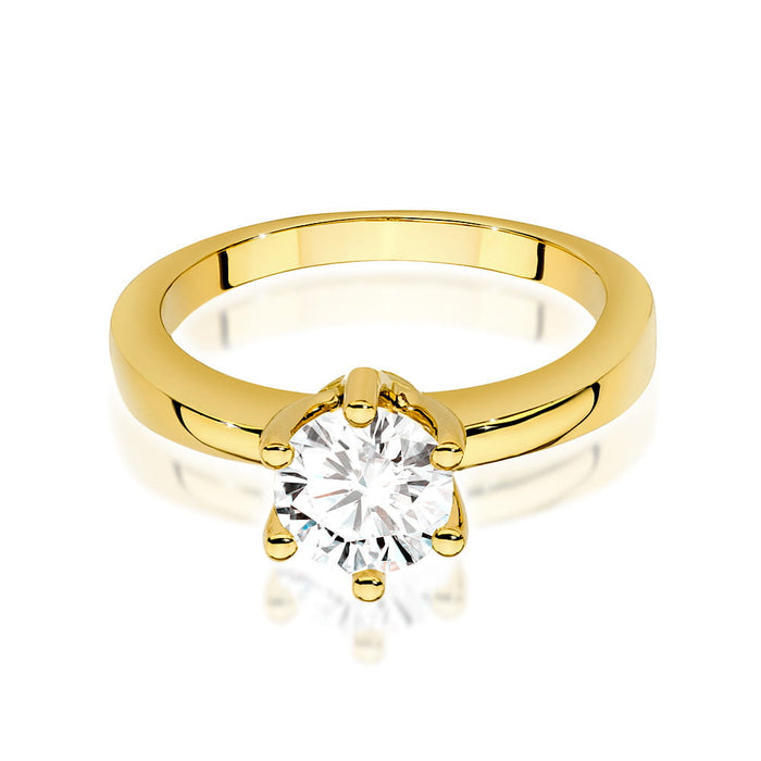 Inel Aur 14K W563 Diamant 1.00ct