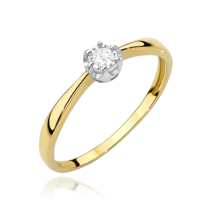 Inel Aur 14K W567 Diamant 0.06ct