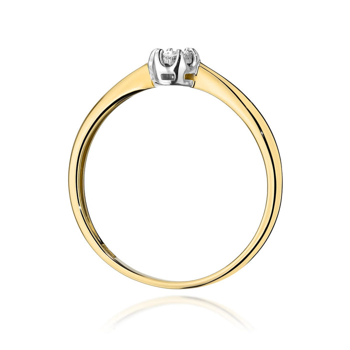 Inel Aur 14K W567 Diamant 0.06ct