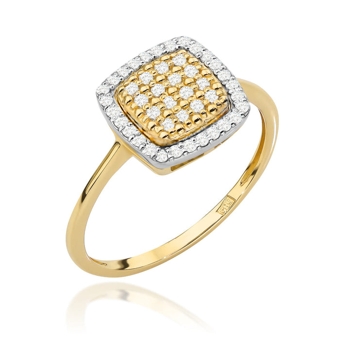 Inel Aur 14K cu Diamante Naturale 0.28 ct