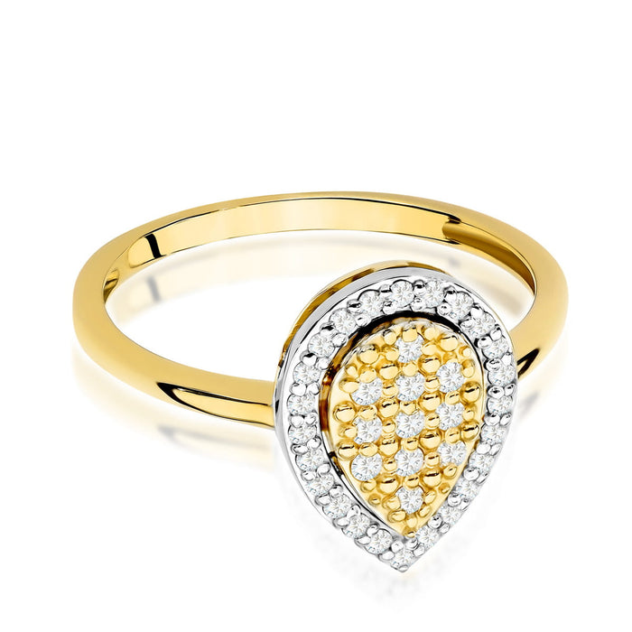 Inel Aur 14K cu Diamante Naturale 0.21 ct