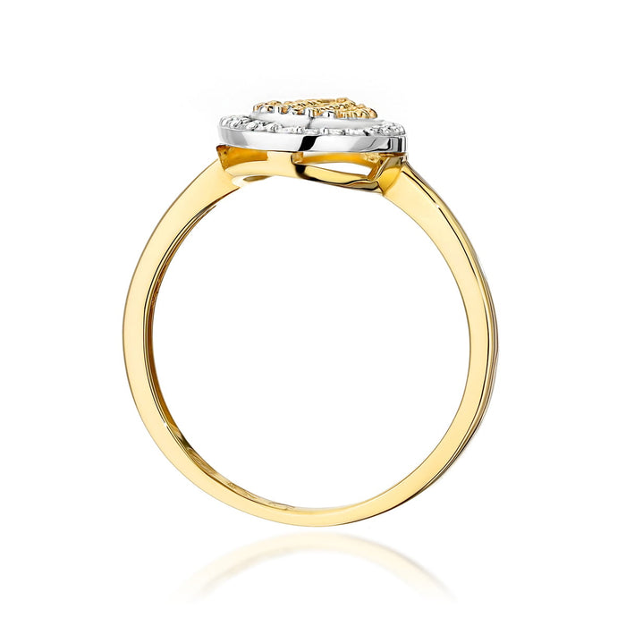 Inel Aur 14K cu Diamante Naturale 0.21 ct
