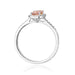 Inel Aur 14K cu Morganit 0.60 ct si Diamante Naturale 0.19 ct