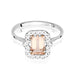 Inel Aur 14K cu Morganit 1.00 ct  si Diamante Naturale 0.17 ct