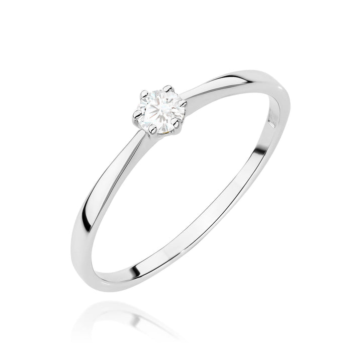 Inel Aur 14K cu Diamant Natural 0.15 ct