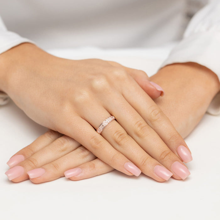 Inel Aur 14K cu Diamante Naturale 0.0086 ct