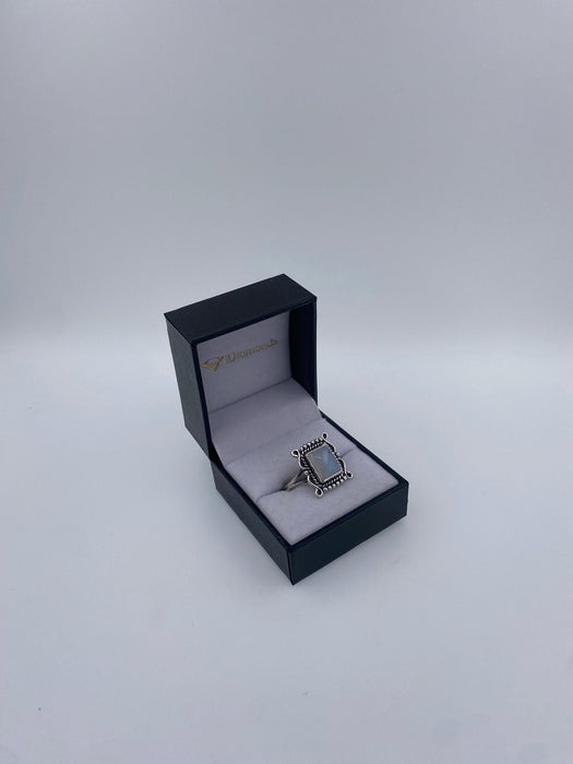 Inel Argint 925 cu Piatra Lunii Cabochon