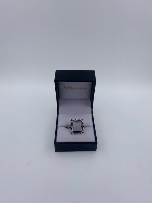 Inel Argint 925 cu Piatra Lunii Cabochon