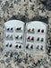 Cercei lant argint cu zirconii colorate, 5mm