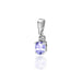 Pandantiv Aur 14K cu Tanzanit 0.40 ct si Diamant 0.0145 ct
