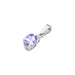 Pandantiv Aur 14K cu Tanzanit 0.40 ct si Diamant 0.0145 ct