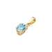 Pandantiv Aur 14K cu Topaz 0.50 ct si Diamant 0.0145 ct