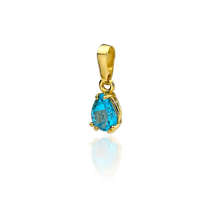 Pandantiv Aur 14K cu Topaz 0.90 ct