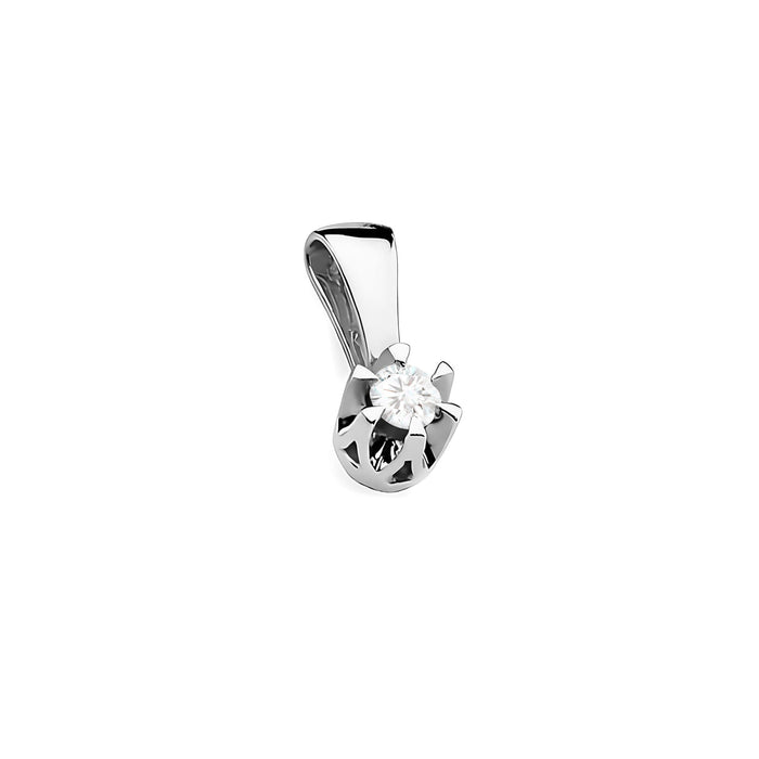 Pandantiv Aur 14 K cu Diamant 0.12 ct