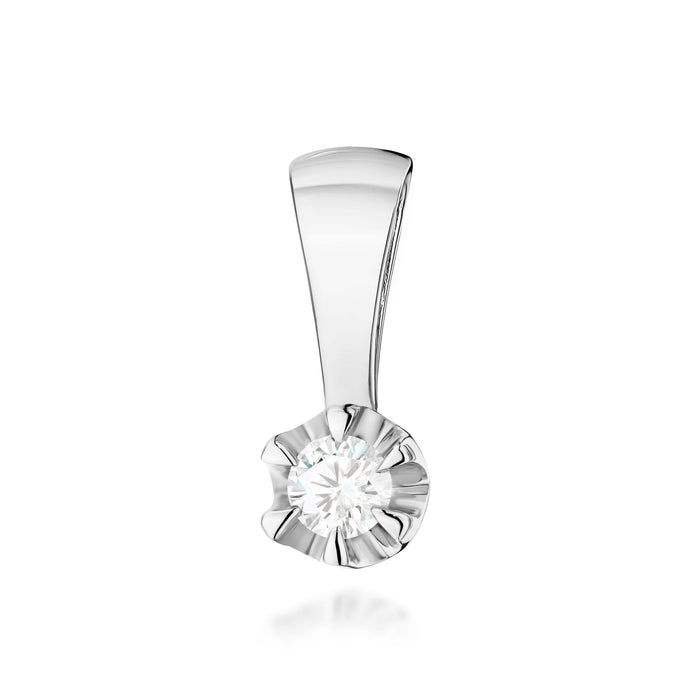 Pandantiv Aur 14K cu Diamant de Laborator 0.10 ct