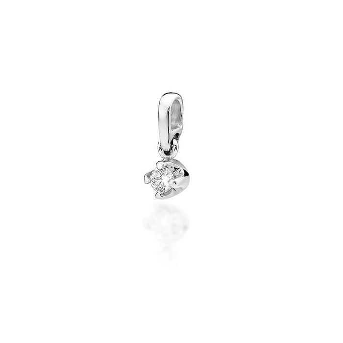 Pandantiv Aur 14K cu Diamant Natural 0.10 ct