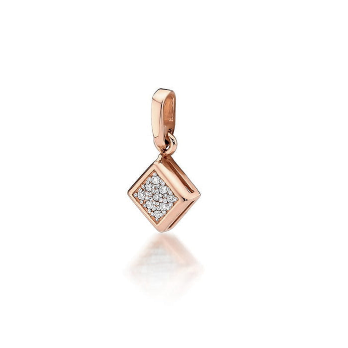 Pandantiv Aur 14K cu Diamante Naturale 0.045 ct