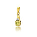 Pandantiv Aur 14K Z0040 Peridot 1,00ct Diamant 0.005ct
