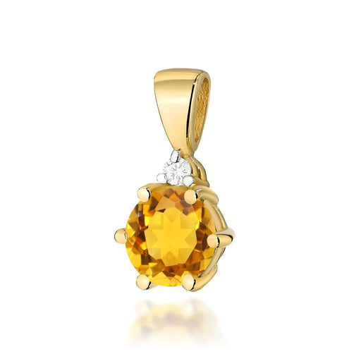 Pandantiv Aur 14K cu Citrine 0.50 ct